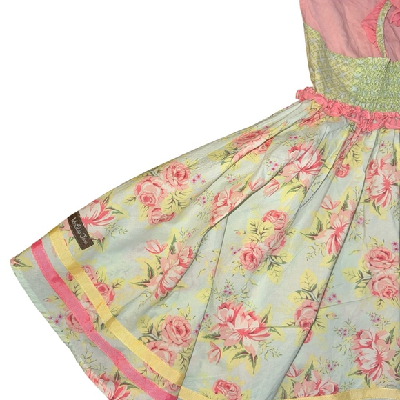 Matilda Jane Happy & Free Heatwave Dress Girls 6 smocked sleeveless ribbon - Picture 4 of 6